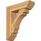 Ekena Millwork Merced Slat Rough Sawn Bracket w/ Offset Brace, Western Red Cedar, 8"W x 28"D x 32"H BKT0806X28X32MRC06RWR - alternate 1